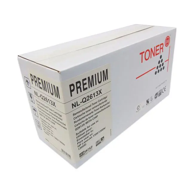Icon Remanufactured High-Yield Black Toner Cartridge For Hp Q2613X Printers 1