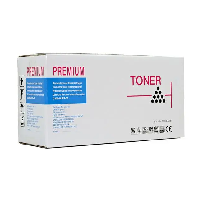 Icon Remanufactured Hp C4096A Or Canon Ep32 Black Laser Toner 1