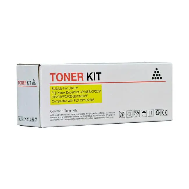 Icon Yellow Toner Cartridge Compatible With Fuji Xerox Cp105/Cp205 (Ct201594) 1