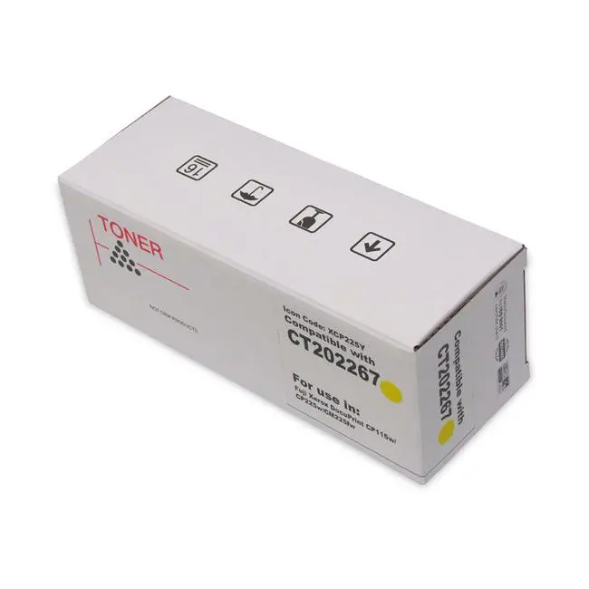 Icon Yellow Toner Cartridge Compatible With Fuji Xerox Ct202267 Printers 1