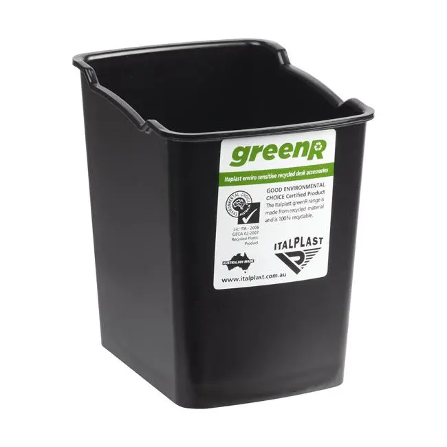 Italplast Greenr Black Pen And Pencil Organizer Cup 1