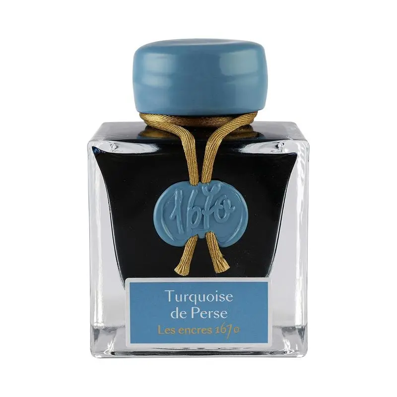 Jacques Herbin 1670 Ink Collection – Turquoise De Perse, 50 Ml Historic Formula (C15014Jt) 1