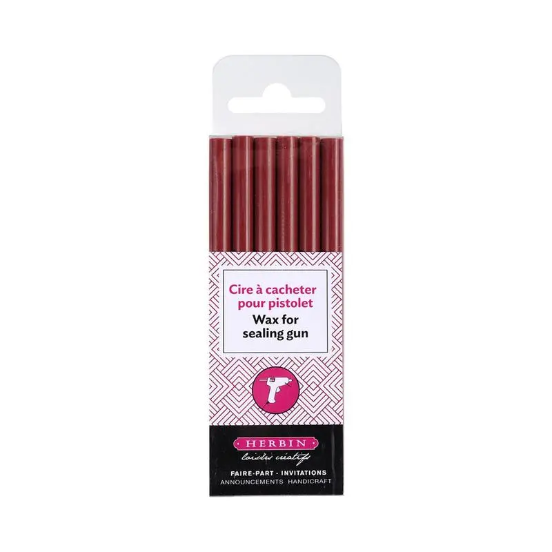Jacques Herbin Cherry-Scented Wax Gun Sticks – 6-Pack (C35824T) 1