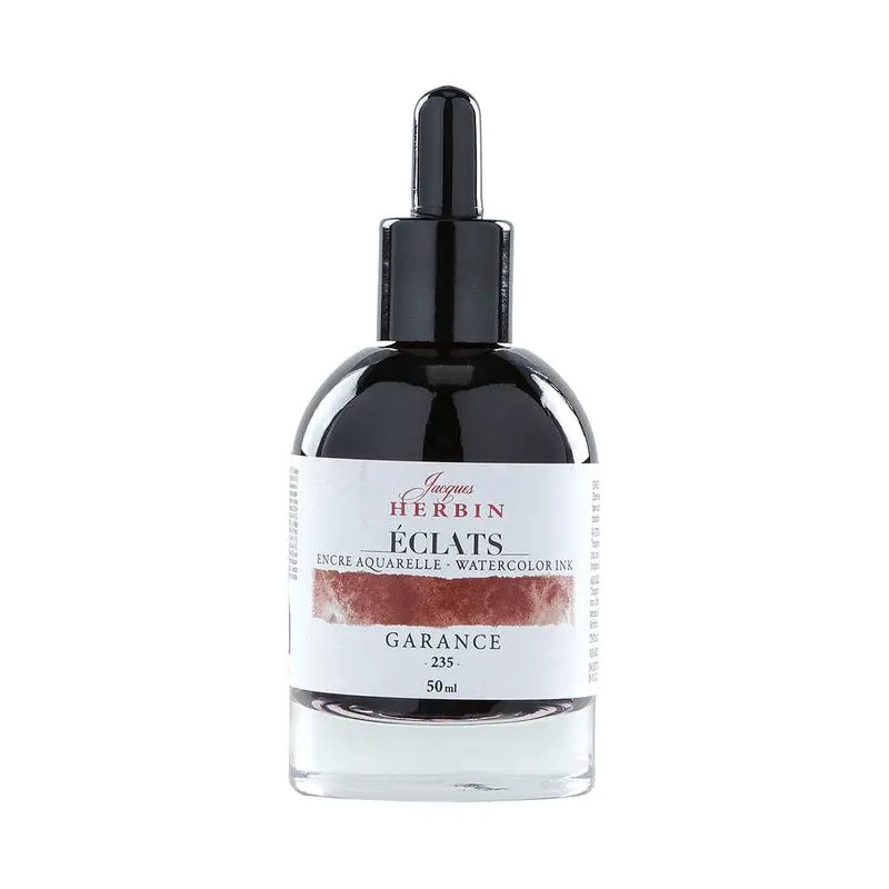 Jacques Herbin Eclats Watercolour Ink – Madder Red (235), 50 Ml 1
