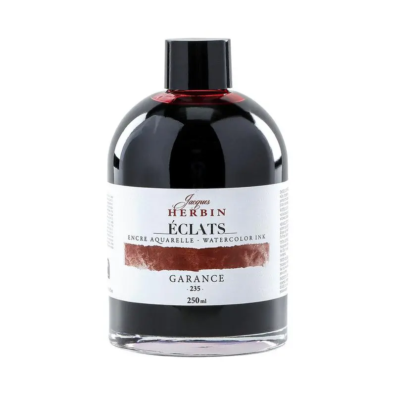 Jacques Herbin Madder Watercolor Ink – 250 Ml Large-Format Bottle (C18235T) 1