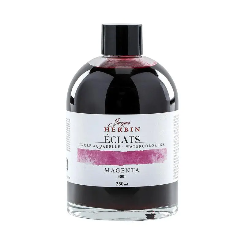 Jacques Herbin Magenta Watercolor Ink – 250Ml Bottle (Ref. 300) 1