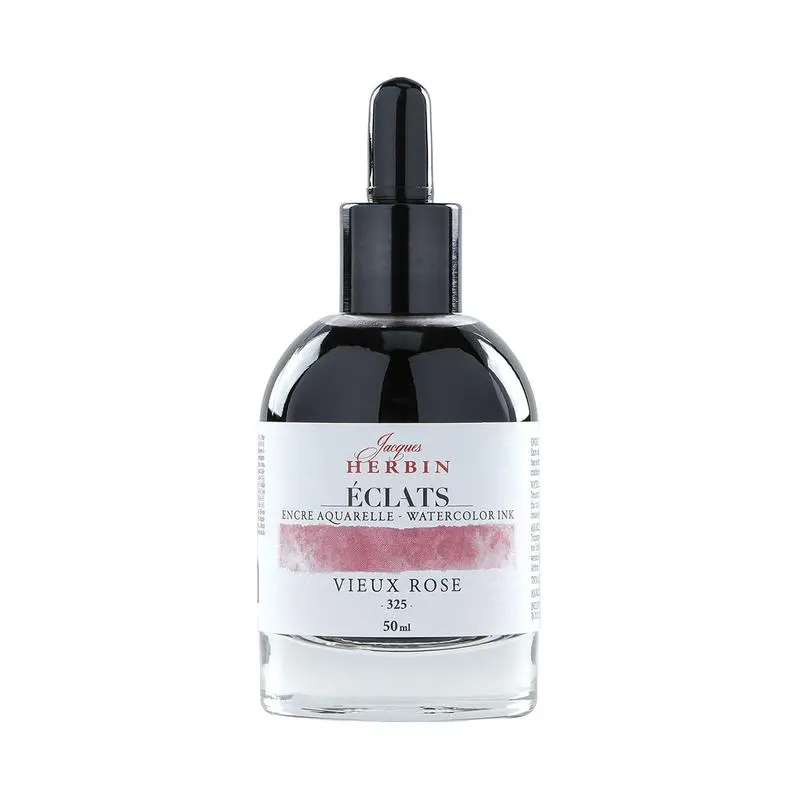 Jacques Herbin Old Rose Watercolour Ink, 50Ml (Eclats Collection, 325) 1