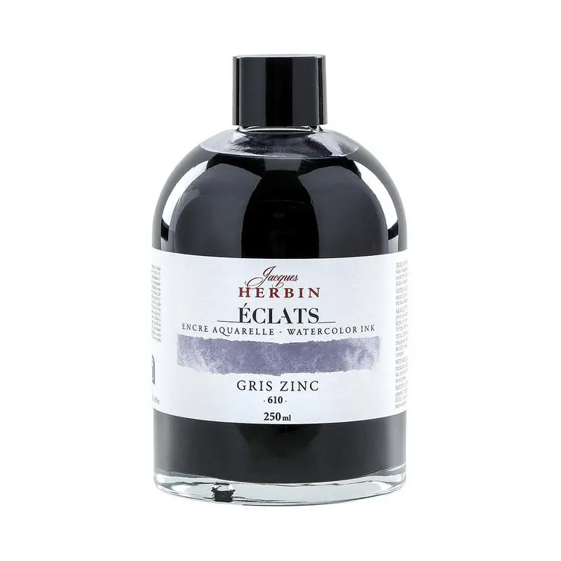 Jacques Herbin Zinc Grey Watercolour Ink – 250Ml, C18610T 1