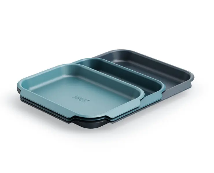 Joseph Joseph Nest Bake Set: Space-Saving 3-Piece Non-Stick Baking Tray Collection (Model 45064) 1