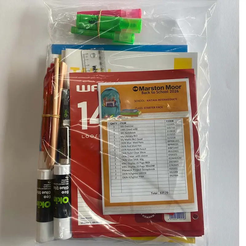 Kaitaia Intermediate School Starter Kit – Kis26 Bundle 1
