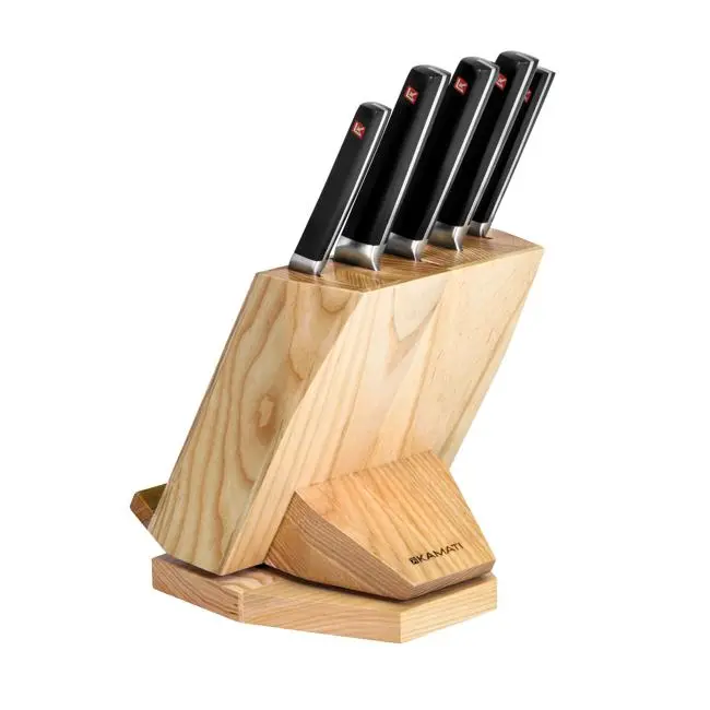 Kamati 6-Piece Rotating Knife Block Set 1