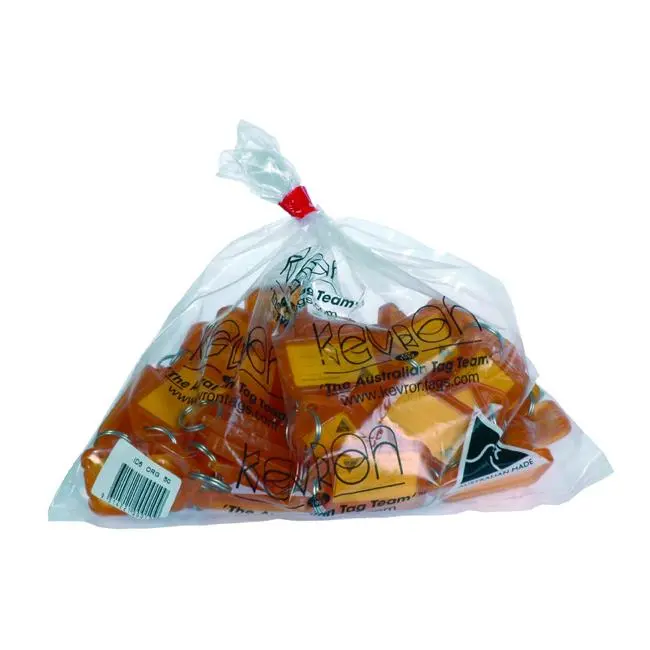 Kevron Id5 Key Tags – Orange Bulk Pack (50 Pcs) 1