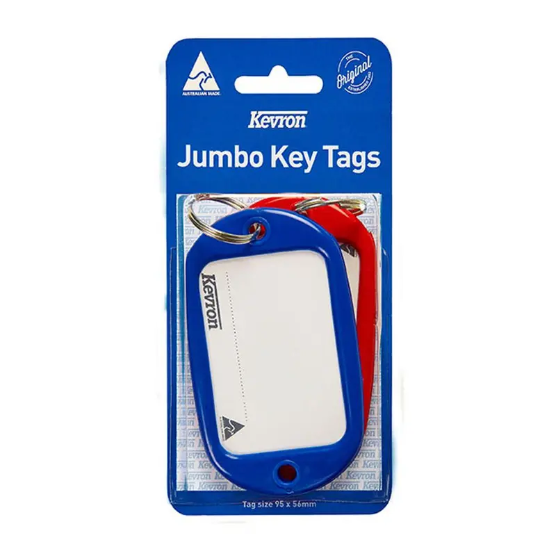 Kevron Jumbo Assorted Id Keytags – 2-Pack Large-Sized Identification Tags 1