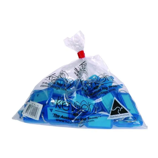 Kevron Pack Of 50 Blue Id5 Key Tags In Resealable Bag 1