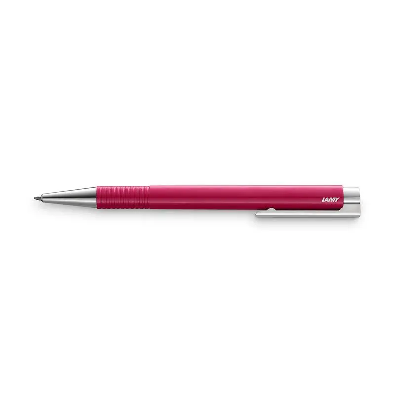 Lamy Logo Ballpoint Pen – Raspberry Finish, Refillable M+ Design (Ly4036425) 1