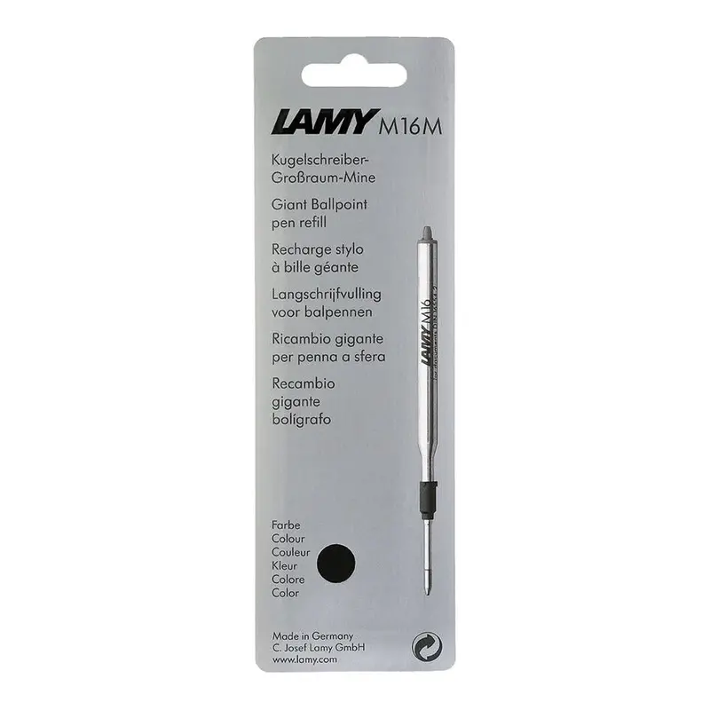 Lamy M16 Ballpoint Refill – Black, Waterproof, Single Unit 1