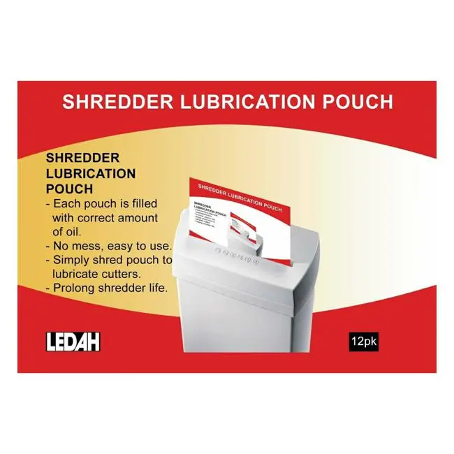 Ledah Shredder Lubrication Pouches – Pack Of 12 1