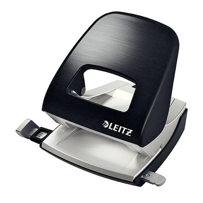 Leitz Nexxt 2-Hole Punch – 30-Sheet Capacity, Modern Black Finish 1