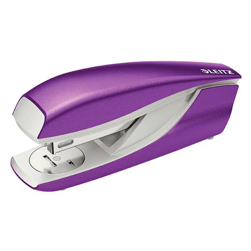 Leitz Nexxt Wow Purple Stapler – 30-Sheet Capacity, Blister Pack 1