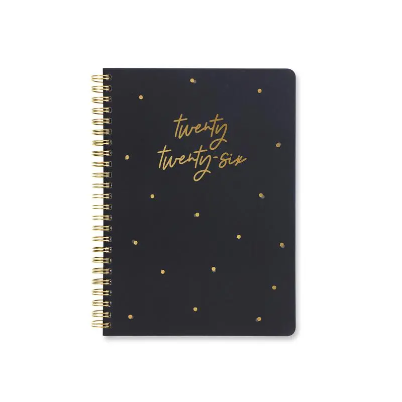 Letts A5 Weekly Planner Diary – Grey Cover With Foil Accents (2026) 1