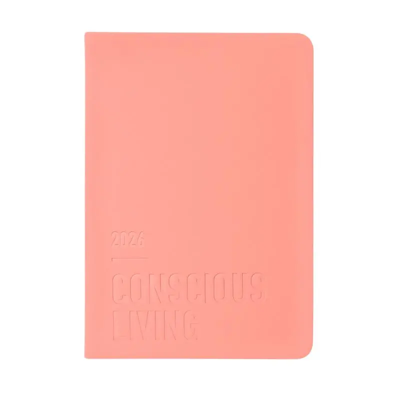 Letts Conscious A6 Diary – Day-To-Page Layout, Clay Cover, 2026 Edition (1001611) 1