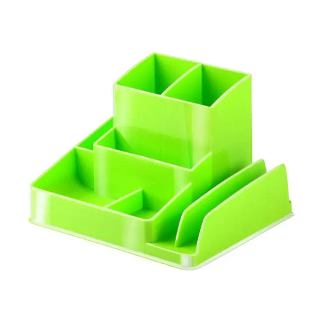 Lime Green Desk Organiser By Italplast 1
