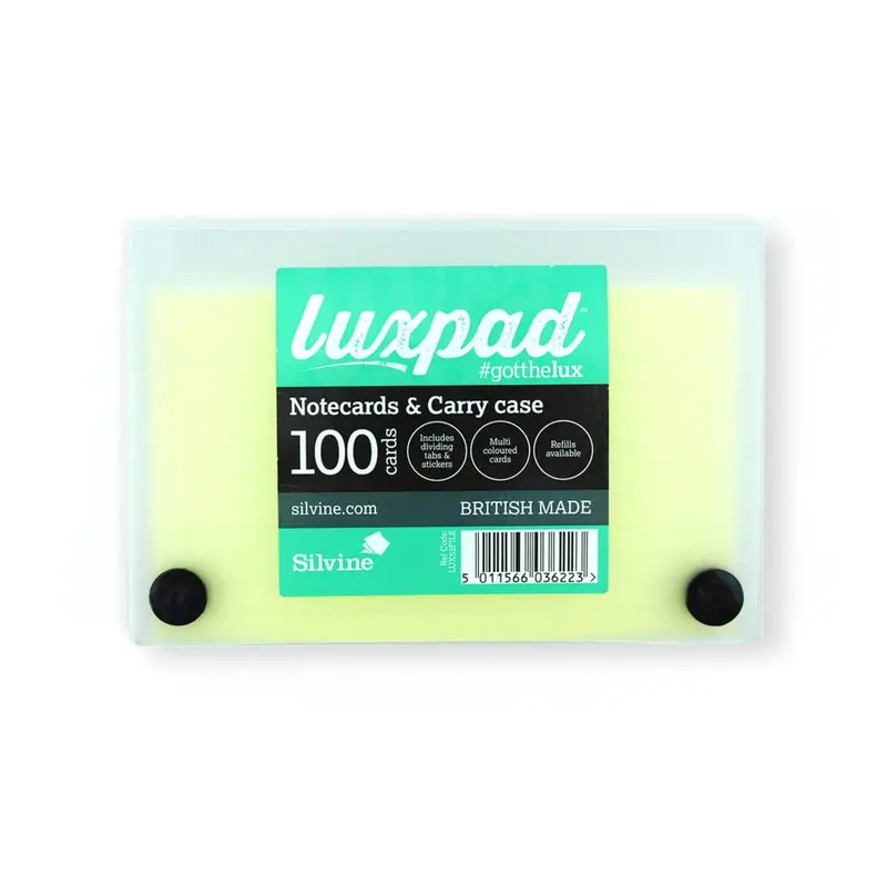 Luxpad Compact Notecard Set With Storage Case – 5×3 Inches, Color-Assorted 1