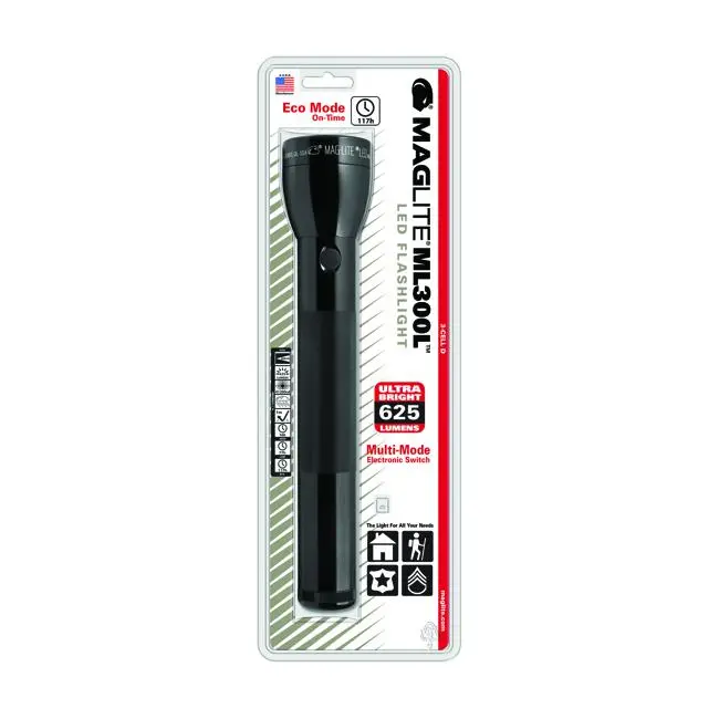 Maglite Ml300L-S3016 – High-Output Black Led Torch 1