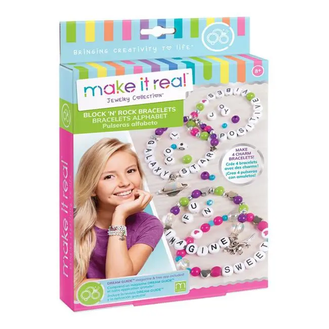 Make It Real Block & Rock Charm Bracelet – Handcrafted Jewelry 1