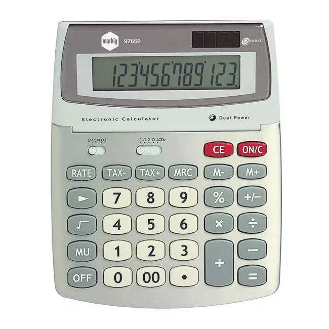 Marbig 12-Digit Desktop Calculator With Gst Functionality 1