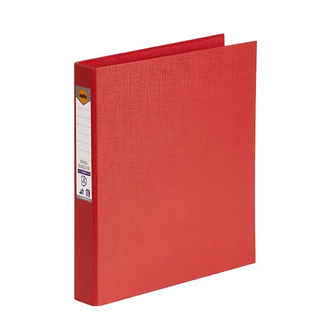 Marbig A4 25Mm Red Polyethylene Ring Binder With 2-D Ring Mechanism 1