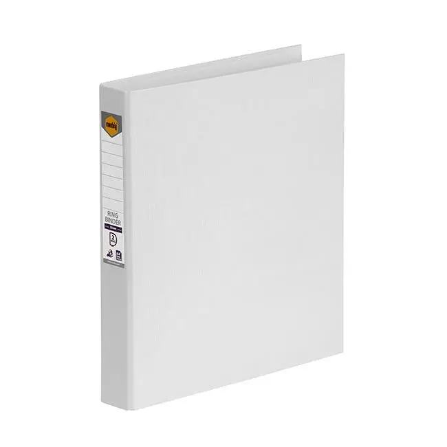 Marbig A4 Ring Binder – 25Mm Capacity, 2D Pure White Finish 1