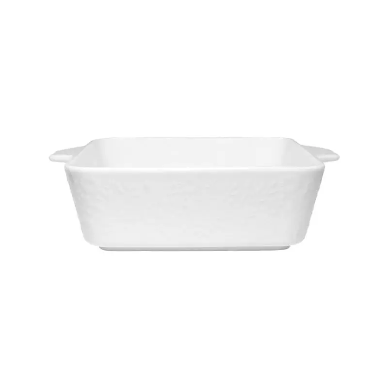 Maxwell & Williams Blooms Square Ceramic Baker – White, 19X19X6.5Cm (Gift Boxed) 1