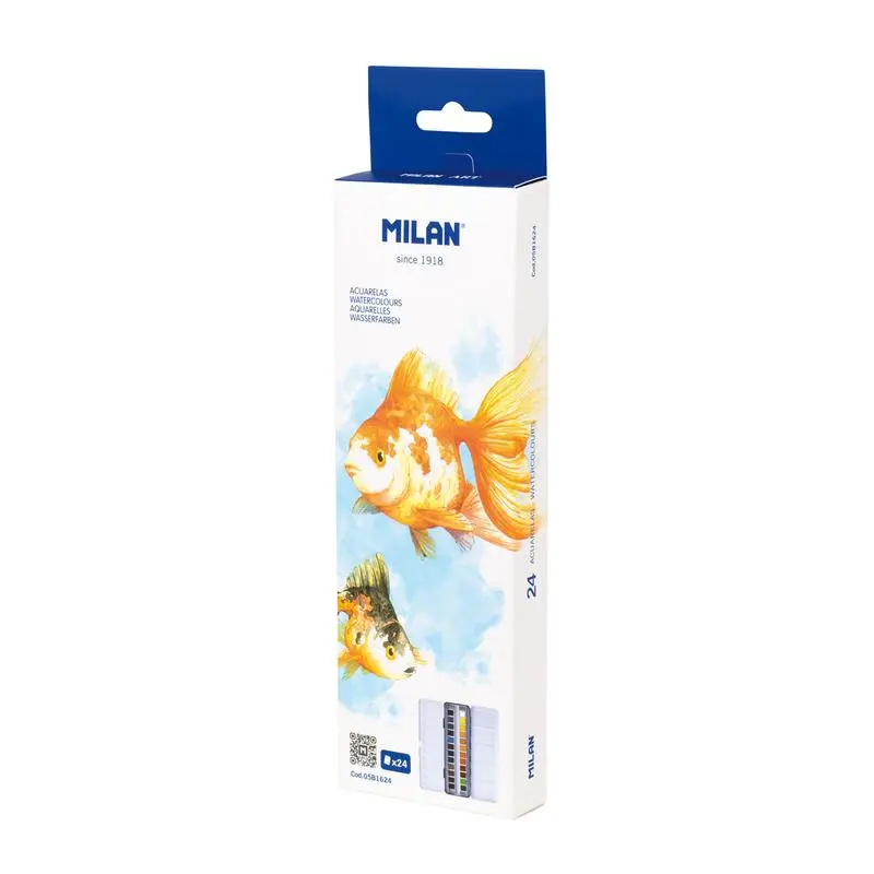 Milan 24-Color Watercolor Set – Premium Metal Case Included 1