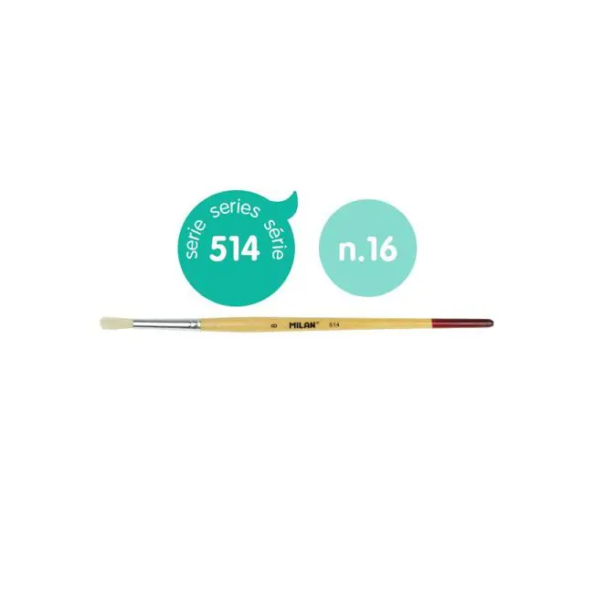 Milan 514 Series Round Bristle Hair Brush – Size 16 1