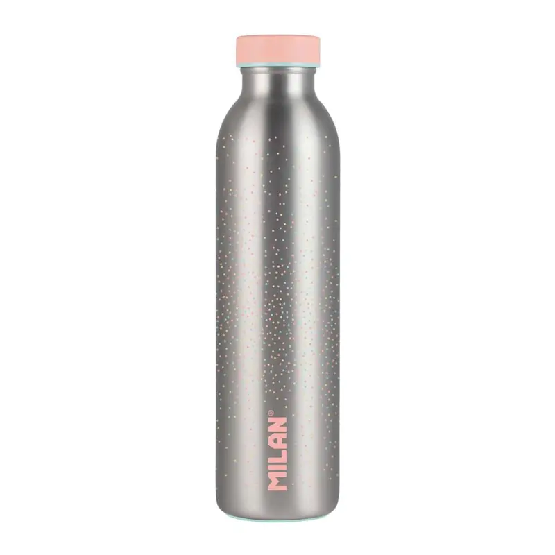 Milan 590Ml Pink Stainless Steel Vacuum-Insulated Water Bottle (1000533) 1