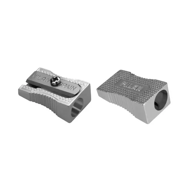 Milan Aluminium Pencil Sharpener – Sleek, Single-Hole Metal Design 1