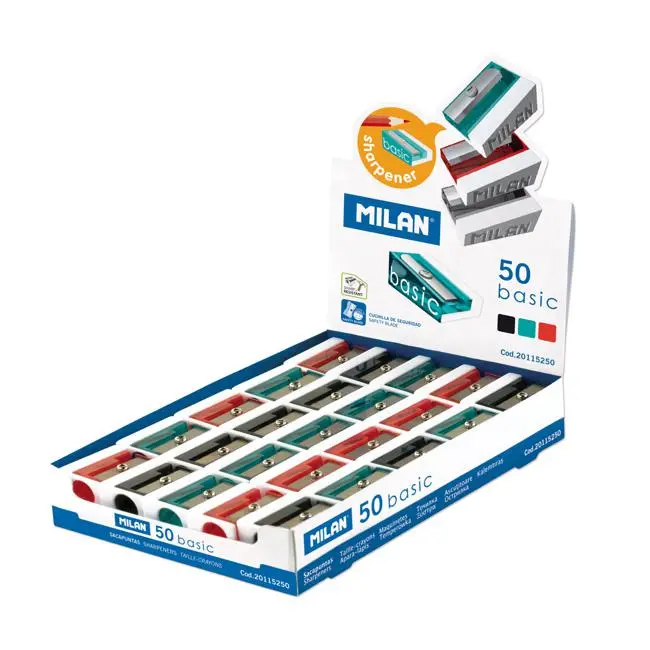 Milan Basic Manual Pencil Sharpener – Single-Hole, Compact Design 1