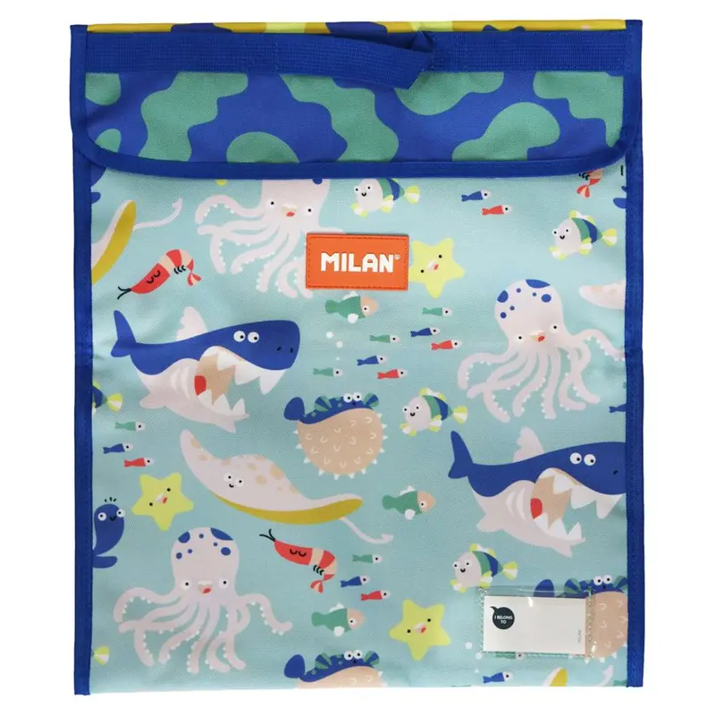 Milan Sealife-Themed Extra-Large Homework Bag – 370 × 450Mm 1