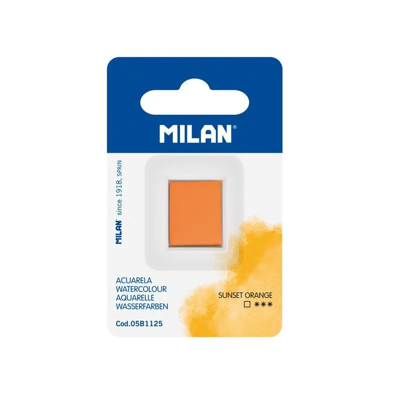 Milan Sunset Orange Watercolour Half-Pan Refill (Code 1000339) 1