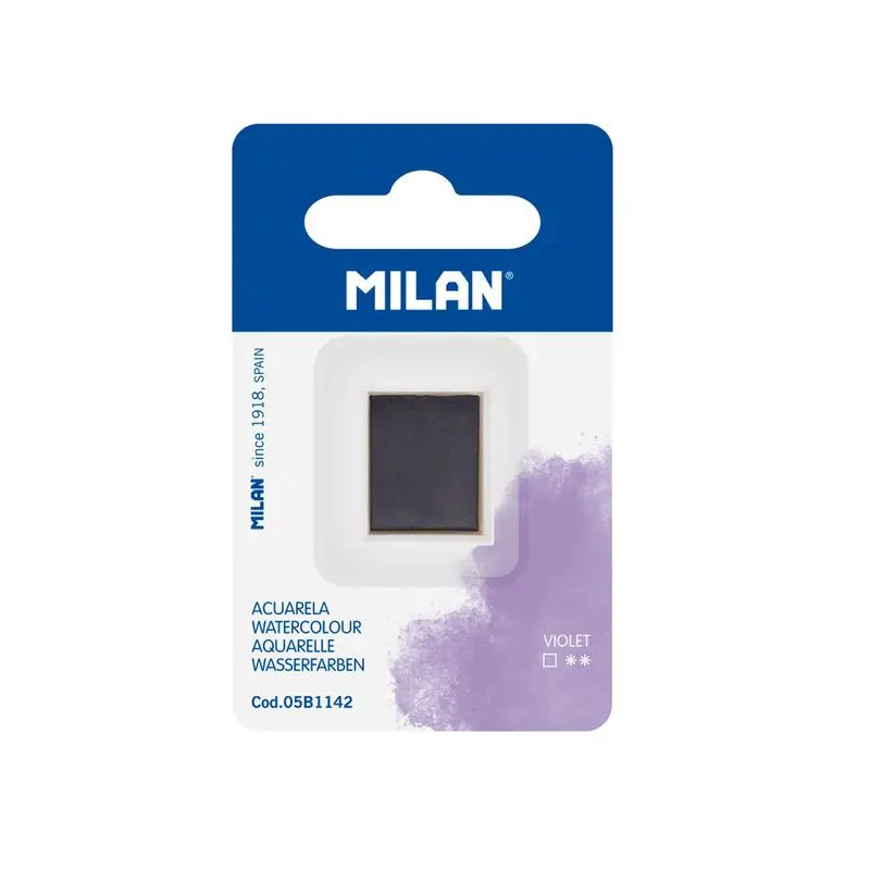Milan Violet Watercolour Half Pan Refill – Lightfast, Blendable Paint For Artists 1