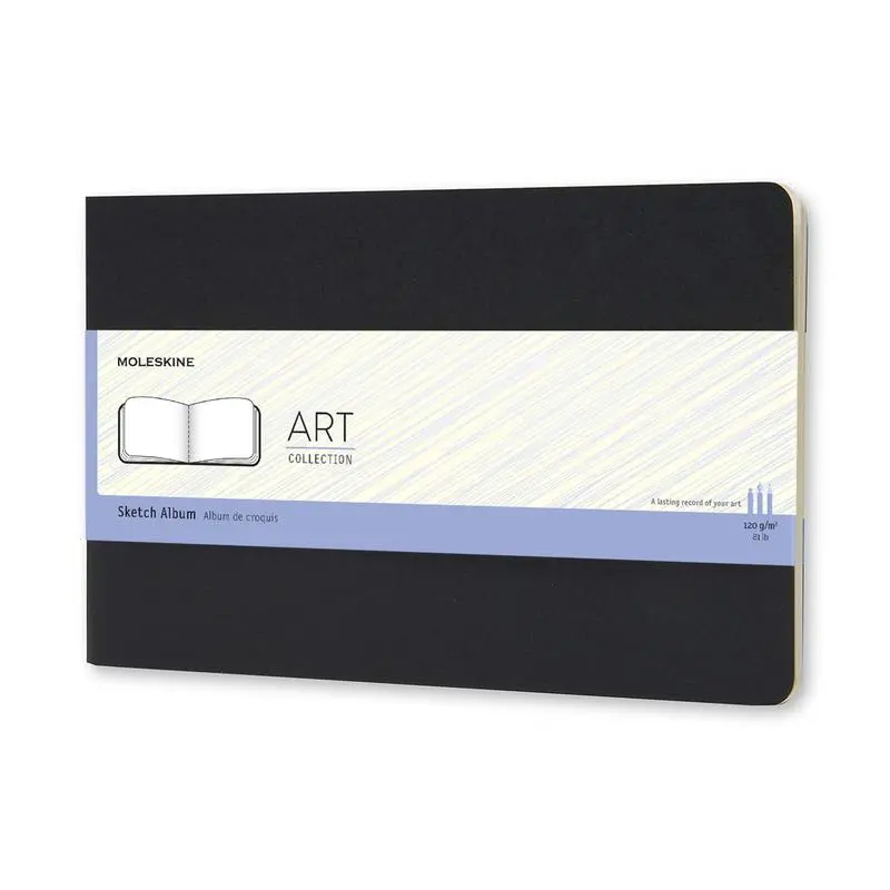 Moleskine Large Black Sketchbook – 130 × 210 Mm (Martska3) 1