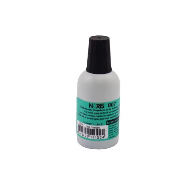 Noris #007 Quick-Dry Stamp Ink – Black (30 Ml) 1