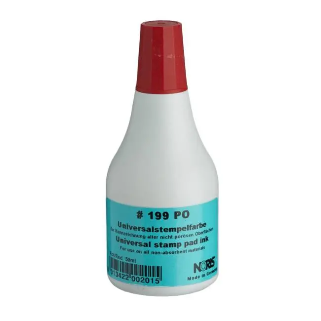 Noris #199 Universal Stamp Ink – Red, 50Ml 1