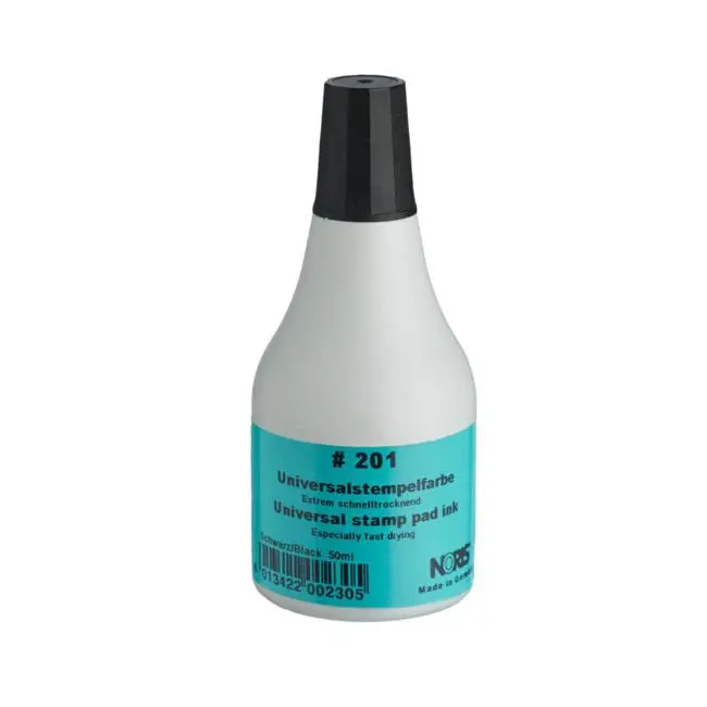 Noris #201 Universal Stamp Pad Ink – Black (50 Ml) 1