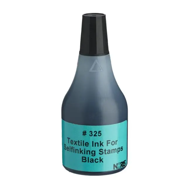Noris #325 Textile Ink For Self-Inking Stamps – 50Ml Black 1