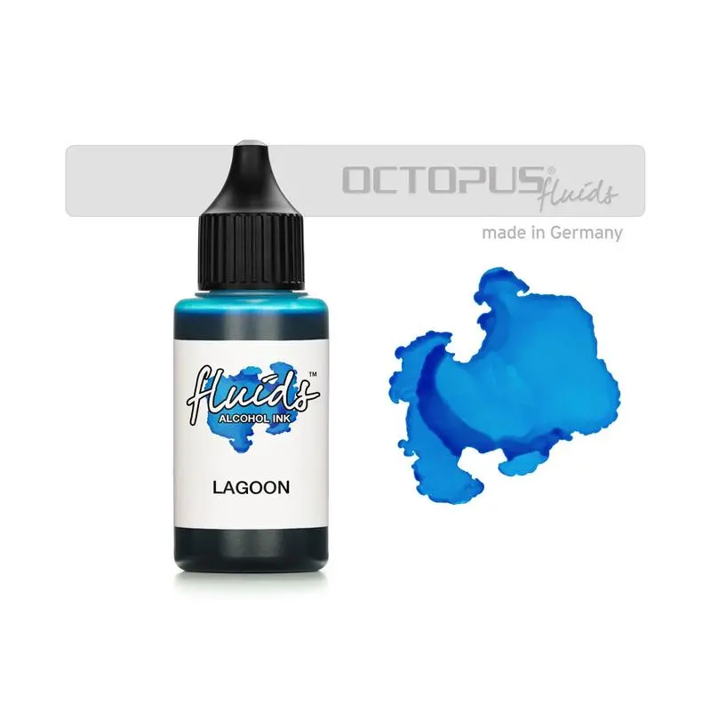 Octopus Lagoon Blue Alcohol Ink – 30Ml, Highly Pigmented 1