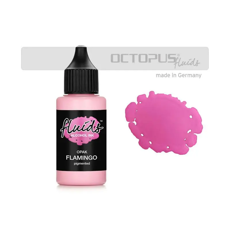 Octopus Opak Alcohol Ink – Flamingo Pink, 30Ml Bottle 1