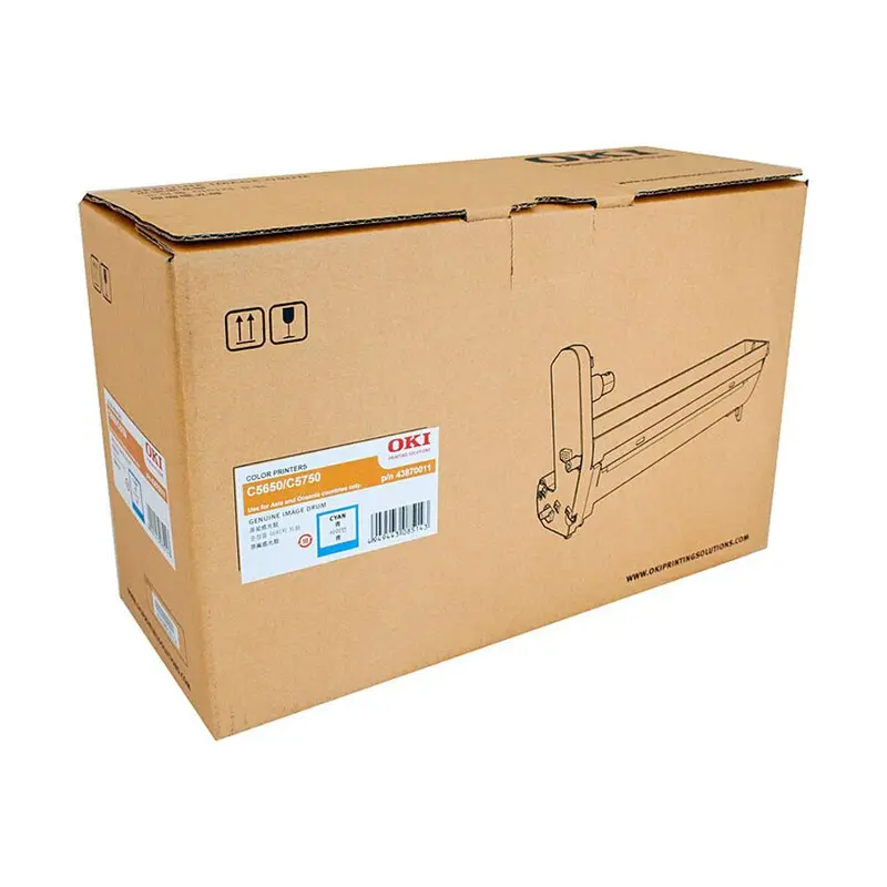 Oki C5650 Cyan Imaging Drum Cartridge (Model 43870011) 1