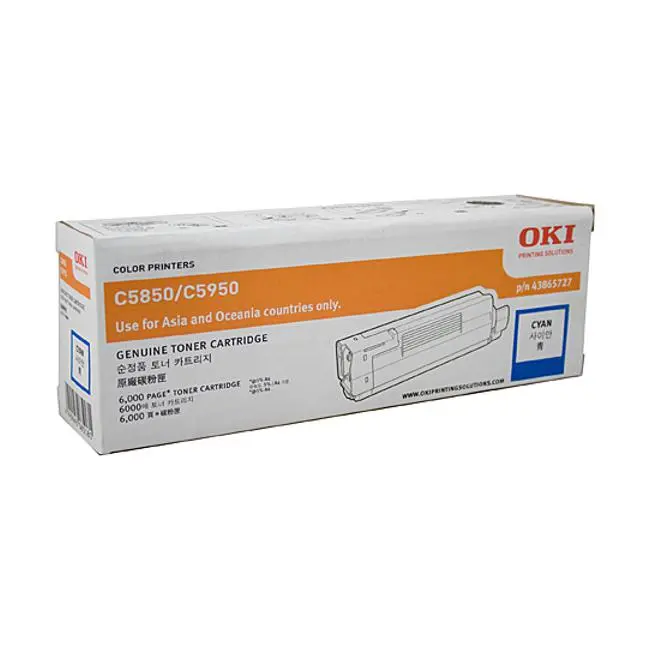 Oki C58 / C5950 Cyan Laser Toner Cartridge 1